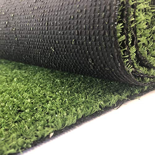 Carpeto Rugs Gazon Synthétique Exterieur - Faux Gazon Artificiel pour Balcon, Terasse et Jardin - Tapis Gazon au mètre - Fausse Herbe Balcon - Tapis Herbe Artificielle - Vert - 400 x 630 cm