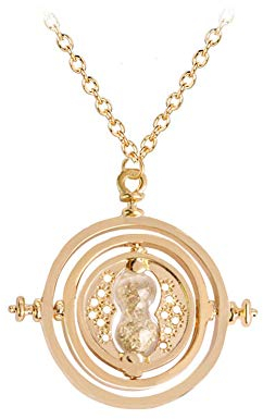 EUFANCE Sablier Collier 360 DegreeTime Thème Rotation Enfants Cadeau Temps Pendentif Turner Collier Pendentif