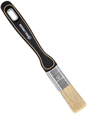 ROLLINGDOG Chalk Paint Brush 25mm - with Thick Flagged Tips Synthetic Filaments,for Gloss Painting,Exterior Woodwork Redecoration With High Efficiency