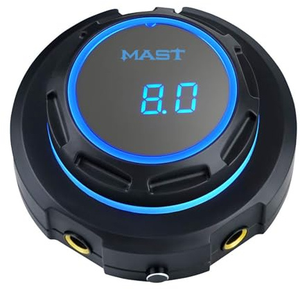 Mast Halo Tattoo Power Supply Blue Light Digital LCD Screen Display Stable Powerful 2A Power Supply for Tattoo Machine