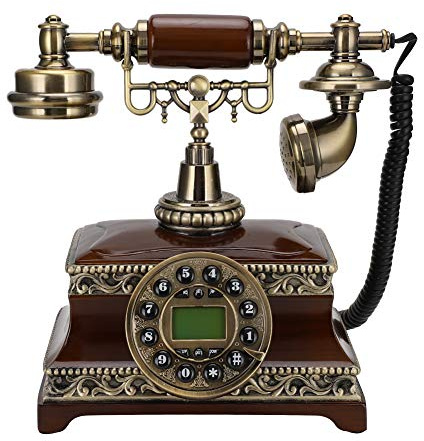 Goshyda Telefon, Multifunktions-Klassische Retro-Hintergrundbeleuchtung Festnetztelefone mit Display FSK/DTMF, für Wohnzimmer, Schlafzimmer, Arbeitszimmer, Büro,
