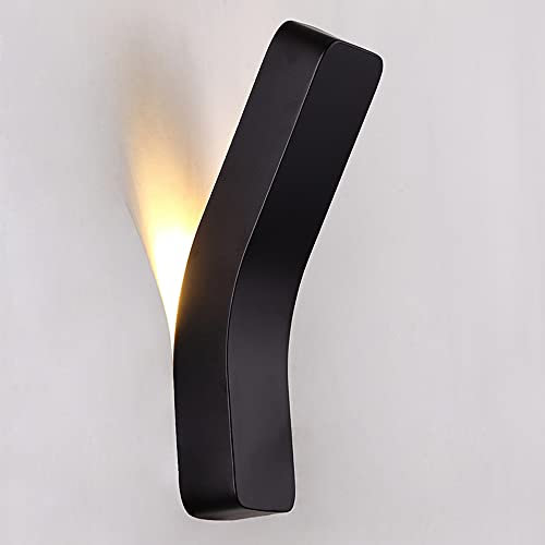 YFMYY Modern Simplicity Wandleuchte Schwarz/Weiß Schmiedeeisen Indoor Wandleuchten LED E14 Creativity Porch Corridor Wandleuchte Wohnzimmer Schlafzimmer Wandleuchte Leuchten