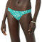Amazon Essentials Damen Bikini-Unterteil mit Einsatz an Der Seite, Bademode, Grün Zebrastreifen, 40