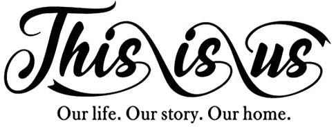 Wandaufkleber mit Zitat This is us Family für Zuhause, Wohnzimmer, Küche, Wandkunst, Vinyl-Aufkleber, Liebes-Schriftzug