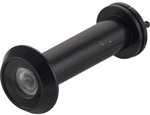 Türgucker ø 14, Linse 200°, TS 50-80 mm, schwarz, B-schutztauglicher Türspion