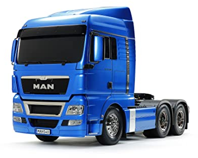 Tamiya 300056370 56370 TGX 26.540 Met.Hell-Blau lackiert-RC-Truck, fernsteuerbarer LKW, Modellbau, Maßstab 1:14, Bausatz, Lastwagen, Hobby, Basteln, Modell, Zusammenbauen