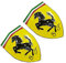 PNNNU Distintivo dell'emblema dell'auto per Ferrari Adesivi 3D per Esterni Auto Accessori con Logo Logo ABS per Auto Adesivo per Auto