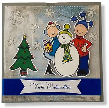 XXL-Weihnachtskarte Schneemanngruß