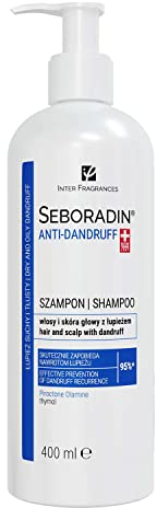 Seboradin Anti-Dandruff Antischuppen-Shampoo Haarshampoo für Haar und Kopfhaut mit Schuppen Haarkur Intensive Haarpflege Damen Herren gegen Schuppen mit Piroctone Olamine Und Thymol 400 ml