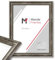 Mende Frames Bilderrahmen Antik 30x40cm I Farbe: Silber I Holzbilderrahmen I Fotorahmen I Silberner Barock Bilderrahmen I Made in Germany I V450