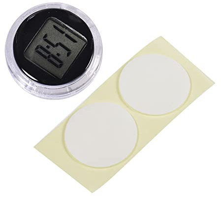 Orologio digitale da auto a LED, impermeabile, piccolo orologio da parete, calendario, orologio da moto, adesivo per auto, mini decorazione, per cruscotto, barca, bicicletta, casa, 1 pezzo