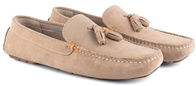 Silver Street London Men's Jackson Suede Leather Slip on Casual Summer Loafer Moccasin Shoes