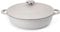 Cacerola con tapa a prueba de horno – Horno holandés poco profundo antiadherente – Olla de inducción – Olla de aluminio apta para horno – 3,9 L, 28 cm, gris – por Nuovva