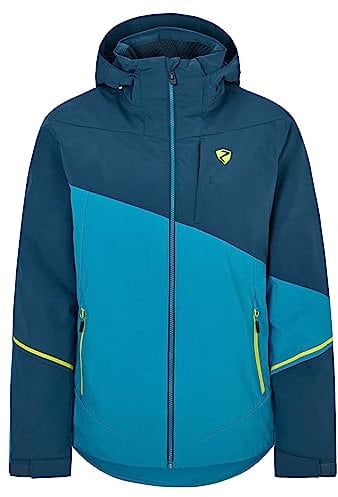 Ziener Herren TIMPA Ski-Jacke/Snowboard-Jacke | atmungsaktiv, wasserdicht, teal crystal, 56