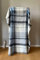 JOWOLLINA WOOLONLY 100% Lammwolle Wolldecke Plaid Karo Schottenmuster Tartan (Grau/blau, 150x205 cm)
