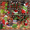 Grinch Weihnachtsaufkleber, 9 Blätter Grinch Fensteraufkleber, Weihnachten Fenster Silhouette, Grinch Weihnachtsdekorationen, Winter Urlaub Fensterdekorationen für Büro, Zuhause, Schule