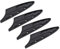 M METERXITY 4 Pack Plastic Knife Sheaths - Kitchen Knife Protectors Covers Universal Knife Guards, Apply to Kitchen Paring Knife (3.5 Inch, Black)