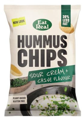 Eat Real Sour Cream & Chive Hummus Chips 1 x 110g