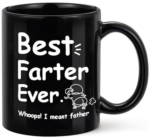 Gifts for Dad, Funny Fathers Day Gift Coffee Mugs Dad Gifts, 11oz Novel Coffee Tea Mugs with Hilarious Pattern for Papa for Birthday Fathers Day (B)