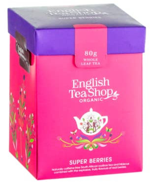 English Tea Shop® | Tisana Biologica Frutti Rossi | Infuso Frutti Bosco in Foglie - 80 Gr | Tisana Sfusa Foglie Intere