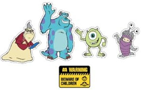 Crocs Monsters Inc 5pck, Breloques de Chaussure Mixte, Multicolore, Taille Unique