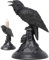 Lpitoy Gothic Kerzenständer, Gothic Rabe Figur Kerzenhalter Kerzenständer, Gothic Home Decor Halloween Kerzenständer Dekoration