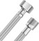 YUANNY Flexschlauch 3/8 IG x 3/8 AG Schlauch Überwurf Beidseitig 100 cm Anschlussschlauch Armatur Verbindungsschlauch Flexibler Schlauch für Wasserhahn Eckventil Waschtisch Küchenarmatur Bad WC Spül