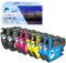 GoToners LC421XL LC-421XLVAL Tintenpatronen Value Pack Kompatibel Druckerpatronen für Brother LC421 LC-421XL Multipack Patronen für Brother DCP-J1050DW DCP-J1140DW MFC-J1010DW (8er-Pack)