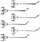 Gosknor 6pcs Large Magnetic Hooks, 2.2lb 2.8 Inch Long Heavy Duty Magnet Hooks Strong Magnetic Cruise Hangers for Cruise Ship Garage Kitchen Refrigerator (Silver)