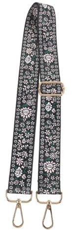 BESPORTBLE Vintage Banjo Strap with Clips Adjustable Shoulder Strap Featuring 55 Gold Fittings, Suitable for Mandolins and Acoustic Guitar Players: 1