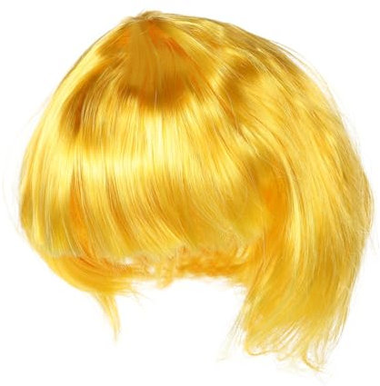 TOBBOMEY Perücke Aus Echthaar Kurz Für Cosplay Party Kostüme Maskeraden Festivals Karneval Aprilscherz Und Andere Anlässe Dekoratives Kopfschmuckzubehör Für Halloween Mottopartys