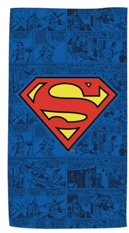 ARDITEX, Superman Strandtuch, Fanartikel, Strandtuch Kind, Mikrofaser Handtuch, Groß, 170 x 90 cm, Für Pool, Dusche, Bad, Liegestuhl, 240 g/m², 100% Polyester