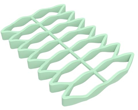 Derwrtup Silicone Roasting Rack, Kitchen Silicone Roasting Rack for Cooking, Deoiled Household Cooking Tool for Baking, Grilling, Hot Air Fryer, Steaming, Pizza Cake