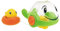 Chicco 71699 - Badespaß Wal-Familie