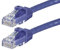 Monoprice Cat6 Patchkabel, UTP, 24 AWG, 550 MHz, reines Kupfer, knickgeschützt, RJ45, Flexboot-Serie, Ethernet-Kabel, 7,6 m, Violett, 1 Stück