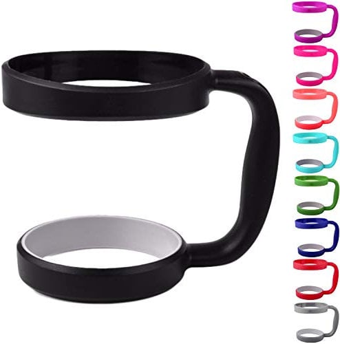 STRATA CUPS BLACK 30oz Tumbler Handle For YETI tumbler, RTIC TUMBLER, OZARK trail tumbler, SIC, YETI CUP & Other Tumblers â€“ No Slip Grip - BPA FREE