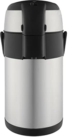 Pioneer Flasks Catering Coffee Tea Urn Pump Drinks Large Conference Flask Hot Water Dispenser, Stainless Steel, 2.2 litres, Grey, (SS22R)