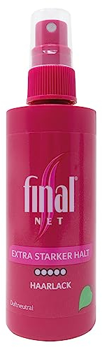 Final NET Extra Starker Halt - Fixing Spray, Glanzspray für Locken und Glatte Haare, Haarspray Unparfümiert für Damen und Herren, Frisör Produkte - 125 ml