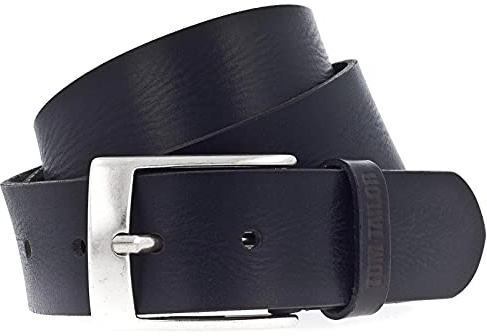 TOM TAILOR Herren Gürtel schwarz 95