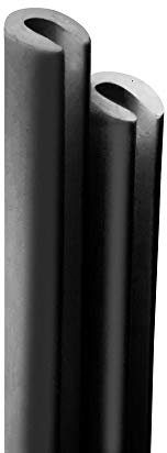 4R Quattroerre.it - 12105 - Profili Salvaporta Paracolpi per Auto, Argento, 2 Pezzi, 65 cm