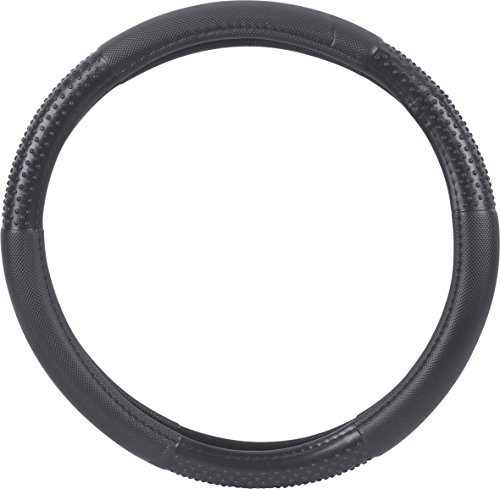 hr-imotion Soft Massage Lenkradbezug für Lenkräder zwischen 37 bis 39 cm Durchmesser [5 Jahre Garantie | Griffsicher | Schweißregulierend | Design in Germany] - 10810001