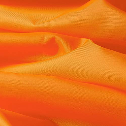 Seidentaft - Stoff Meterware - 27 Farben - Taft - Futterstoff - Deko (orange)