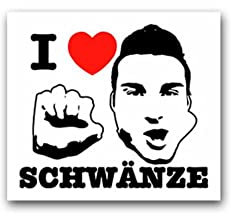 Aufkleber/Sticker I Love Schwänze Blowjob Blasen Fun Humor Sexy 8x7cm A2675