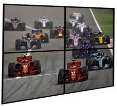 Videowall 2x2 wall mount for (4 monitors)