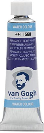 Van Gogh Peinture aquarelle, Tube 10ml, Violet bleuâtre permanent 568
