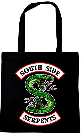 Logoshirt® Riverdale I South Side Serpents I Baumwolltasche I schwarz I Lizenziertes Originaldesign