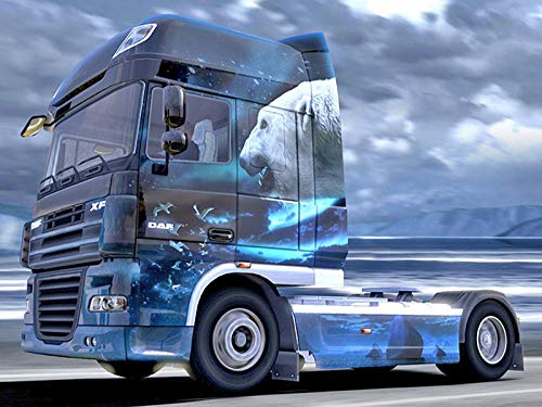 DIY 5D Diamant Malerei Kit Strass Stickerei Bilder Kunst Handwerk Diamant Painting Full Kits für Haus Wand Dekor Lkw Rahmenlos 40×30CM