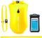 LimitlessXme Schwimmboje & Trockensack - 28l. Sicherheit beim Schwimmen, Open Water und Triathlon. Swimming Buoy, Swim Bubble, Schwimm Boj aufblasbar (Gelb)