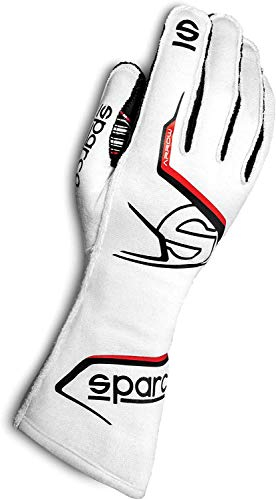 sparco 00255707BINR Kart 2020 Guanti Karting, Bianco/Nero, 7