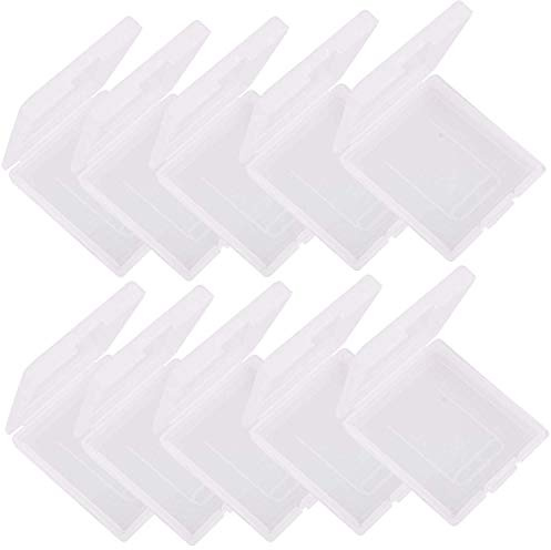 Golden Apple 10 Pcs Clear Protective Game Cartridge Case Storage Box for Nintendo Gameboy Color GBC GB GBP